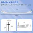 316443601 Oven Door Handle Compatible for Ken-More Elec-trolux Frigi-daire Electric Oven Range Stove Handle Replacement with 2 * 316433300 Range Handle Screws/Ken.More Oven Handle