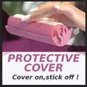 Large Lint Roller 6.3" with Extra Refill -120 Sticky Sheets, Protective Cover Design, Big Lint Roller for Pet Hair, Furniture, Bed, Couch, Floor & More