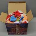 Joliyoou 10FT Christmas Inflatable Decorations, Hawaii Beach Themed Giant Lighted Ladder Blowups Climbed with Penguin, Reindeer, Santa, C7 String Lights for Xmas Holiday Decor