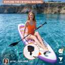 FunWater Inflatable Stand Up Paddle Board with Beginners SUP Accessories, 10'6×33"×6"