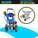 Vertical Pressure Washer Pump 7/8" Shaft, 3000 PSI, 2.5 GPM Replacement Power Washer Pump, Compatible with gcv190, 308653078, Rear facing, M22-14mm Outlet