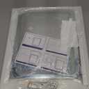 FENNIO Vanity Mirror with Lights - 15"x13" LED Lighted Makeup Mirror, Makeup Mirror with Lights, Touch Screen with 3-Color Lighting, Dimmable,10X Magnification Mirror for Vanity Desk Tabletop (White)