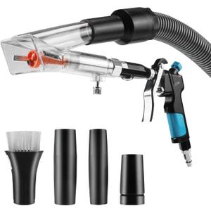 GOCCIDA 2IN1 Car Interior Detailing Air Blow Gun & Vacunm Gun with Adjustable Air Flow Nozzle,Cleaning Gun Quickly Blasts Dirt and Dust from Surface Works with Air Compressor(Upgrade Rotate Tube) 