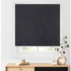 LazBlinds 100% Blackout Roller Shades, No Tools No Drill Cordless Blinds for Windows, Thermal Insulated UV Protection Privacy Window Shades for Bedroom (36''W x 72''H, Grey)