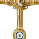 2551 Pressure Balancing Valve, Shower Diverter with Built-In 3-Function Transfer, Compatible with Posi-Temp Trim Valve, 1/2 CC/IPS Connections, Brass 4-Port for Bathtub and Shower