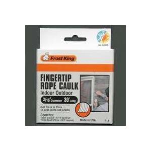 Frost King Gray Caulk Pliable Rope Caulk For Door and Window 30 ft. L x 3/16 in.