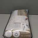 Greyish Beige Double Layer Linen Blackout Curtains 96 Inches Long for Bedroom, Memory Trained Pinch Pleated Insulated Rustic Windows Curtain Room Darkening 40x96 Inch Length Oak Taupe Drapes 2 Panels