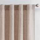jinchan Linen Curtains with Privacy Lining 84 inch Length Lined Curtains for Living Room Bedroom Light Filtering Taupe Drapes Neutral Farmhouse Cottage Core Home Office Rod Pocket Back Tab 2 Panels