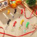 Red Ribbon Week Supplies Bulk Drug Free Keychains Red Ribbon Week Gift Keychains for Anti-drugs Campaigns