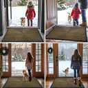 Arotive Front Door Mat Indoor Outdoor Entrance, Heavy Duty Non-Slip Rubber Doormats, Low Profile, Easy Clean, Dirt Trapper Entryway Floor Mats for Outside, Garages and Patios, 29.5x17, Light Brown