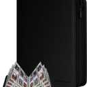 6 Pocket Graded Card Binder - Holds 60 PSA/SGC/BGS Slabs, Premium Archival Quality Display Album for Trading Card Collectors (Black)