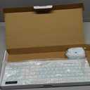 Wireless Keyboard and Mouse Combo, Full-Sized Wireless Keyboard and Adjustable DPI Mouse, 2.4GHz USB Receiver, Keyboard and Mouse for PC, Windows, Desktop, Laptop (Mint Green and White)