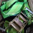 4 Inch x 40 Foot Flat Hook Ratchet Straps, 4 Pack, Heavy Duty Tie Down Straps for Flatbed Trailer, Truck, Pickup Cargo Control, 20,000 Lbs Breaking Strength