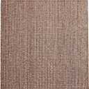 ISAENNE Vintage Soft Dark Brown Foyer Rugs for Entryway,Square Throw Rug with Washable,Non-Slip Comfortable Dirt-Resistant Weave Carpet for Living Room Bedroom Kitchen,2.3 x 2.3 Ft