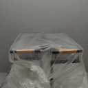 2 Tier Fruit Basket for Kitchen Counter with 2 Banana Hangers, Countertop Metal Bread Basket with Wooden Handle, Large Storage Stand for Vegetables, Snacks, Eggs, Produce Storage  Black