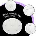 WOPPLXY 4Pcs Small Lazy Susan 6 Inch, 6 Inch Lazy Susan Turntable Acrylic Ball Bearing Rotating Tray, Rotating Swivel Base Clear Acrylic Plates for Kitchen Countertop, Pantry, Cabinet, Spices, Makeup