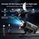 Homelist Sleep Aid Night Light for Kids & Adults with White Noise & Bluetooth Speaker, 60 Scenes Galaxy Star Projector Light Gifts for Bedroom Relaxation, Party, Birthday, Easter Day