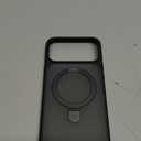 TORRAS Q3 Spin for iPhone 17 Pro Max Case with 360 Magnetic Stand, Wireless Charging Compatible, Hard PC Case for 17 Pro Max Phone Case with Stand, Translucent Cosmic Black