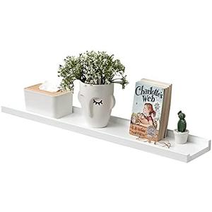 TRWISWDC Floating Shelf White Oak Wood Wall Shelves 36 Inch (Upgrade Width 6"), Display Picture Ledge Shelf for Bedroom Living Room Bathroom Office Kitchen Wall Storage Shelves