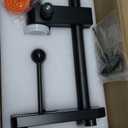 Manual Bottle Can Sealer for 55mm Caps - Adjustable Home Brewing Tool Made of Aerospace Aluminum, Includes Silicone Funnel (Black)-Only suitable for press-type sealing bottle caps