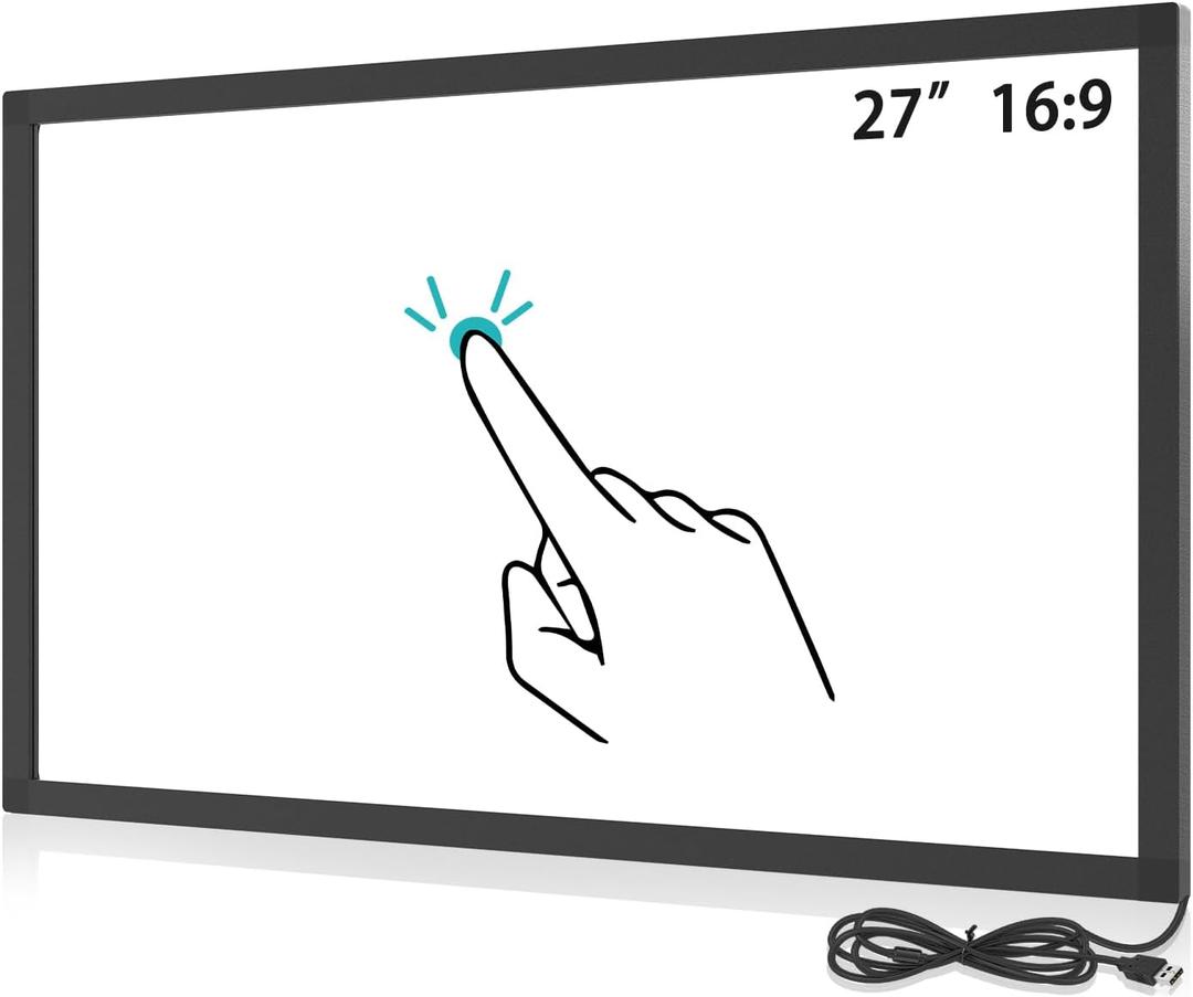 27 Inch Multi 10 Points IR Touch Screen Overlay,IR Infrared Touch Frame Driver Free with USB Interface
