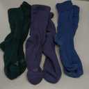 Doctor's Select Men's Diabetic Socks for Men - 4 Pairs, Size: Large (Large, Crew Height - Navy, Green, Blue, Grey)