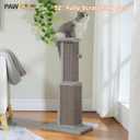 PAWZ Road Large Cat Scratching Post 32 Tall Scratching Post for Indoor Cats Adults Ultimate Scratch Post with Woven Sisal, Large Base and Removable Dangling Ball- Grey