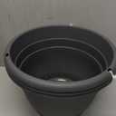 Plant Pots Set of 3, 10" Inner Diameter Flower Pots, 11" Outside Diameter Plant Planters with Drainage Hole, Durable Garden Pots Perfect for Indoor & Outdoor Plant Planting, Decor, Gray (Gray)