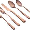 CAMBRIDGE Silversmiths Marlise Copper Satin 20-Piece Flatware Set, Service for 4