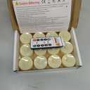 Homemory 12pcs Flameless LED Tea Lights with Remote & Timer, 400+Hours Realistic Flickering Battery Candles for Seasonal, Tabletop, and Centerpieces Decor (Warm White Glow, Ivory Base)