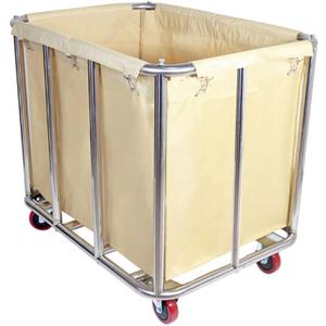 Laundry Cart for Commercial/Home,12 Bushels Heavy Duty Large Stainless Steel Rolling Laundry Basket with Wheels，for Laundry/Toys/Sundries Organizer and Storage,286LBS Load