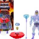 Masters of Universe Origins Action Figure Invisible Skeletor Cartoon Collection, 5.5-inch 1980s TV Villain, Detailed Clear Design & Alt Face Plate