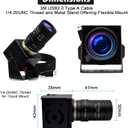SVPRO 1080P USB Webcam with Telephoto 5-50mm Lens, Full HD Computer Camera 100fps/60fps/30fps for Windows/Mac/Linux/Android