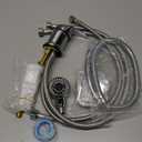 Shampoo Bed Bowl Sprayer Kit, Salon Shampoo Bowl Faucet Sprayer Kit with 120cm Hose Mixing Valve Shampoo Basin Bowl Sprayer Set