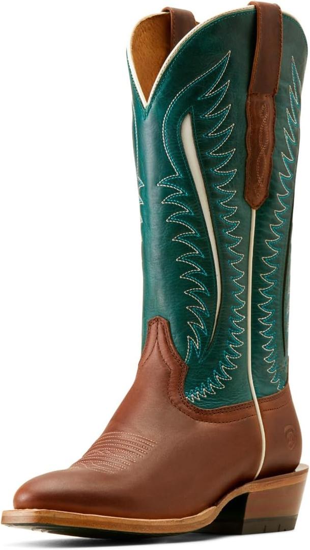 Ariat Women's Futurity Limited Western Boot (6.5, Turquoise Nights/Umber Rust)