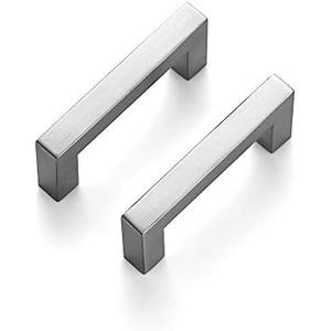 Ravinte 20 Pack 3 Inch Square Cabinet Handles - Satin Nickel Pulls, Brushed Nickel Drawer Pulls, Kitchen Hardware, Handles for Cabinets, Cupboards
