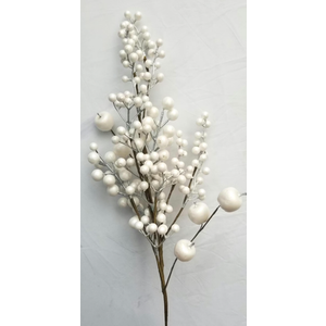  White Berry Branch Frost Water Proof, White Berries, Vase Arrangement, Artificial Berries, Urn Flowers, Winter Berries, Christmas Berr