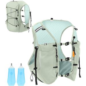 Sportsnew Running Vest for Women Men, Lightweight 10L Hydration Backpack with Waterproof Phone Pocket, Hydration Pack with Water Bladder for Hiking Trail