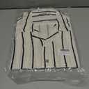 Alex Vando Mens Summer Shirts See Through Sheer Lace Casual Short Sleeve Button Down Beach Shirt (L)