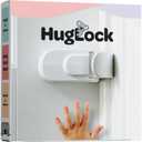 Huglock - The Snap-On Door Lock Kids Can't Reach or Defeat - No Tools or Adhesives Required - Works With Door Knob, Lever or Handle - Childproof Safety Locks are Toddler, Baby and Child Proof (1 Pack)