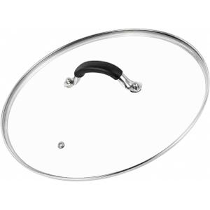 15 Inch Tempered Glass Lid for Lodge Skillets, Dutch Ovens & Pans - Universal Fit for 15 Inch Cookware - Oven & Dishwasher Safe up to 400°F - with Steam Vent & Ergonomic Handle