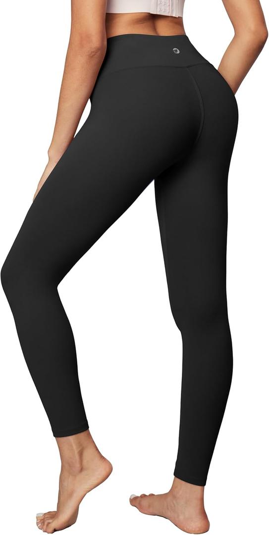 IUGA High Waisted Leggings for Women Running Workout Leggings with Inner Pocket Yoga Pants for Women (X-Large, Black)