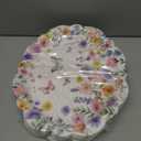 Treasure Cove Wildflower Oval Paper Plates Large Spring Oval Plate Disposable Floral Party Platter Flower Tableware Decorations for Birthday Wedding Tea Party Supplies 10" x 12" 24Pcs