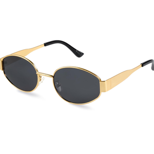 livho 2025 Trendy Oval Sunglasses - Stylish Polarized Shades for Everyday - Retro Metal Frames