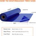 RENLITONG Royal Blue Iron on Vinyl 12Inch by 50ft Roll Heat Transfer Vinyl for T-Shirt Royal Blue HTV Rolls for All Cutter Machine - Easy to Cut & Weed for Heat Transfer Design