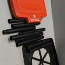 Wakeman Portable Trash Bag Holder  Collapsible 13-Gallon Garbage Bin for Indoor/Outdoor Use, Camping, Recycling, and Parties  Durable Plastic Trash Can Outdoors (Red)