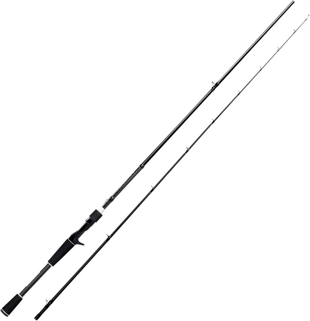 KastKing Perigee II Spinning & Casting Fishing Rods, Fuji O-Ring Line Guides, 24 Ton Carbon Fiber Casting and Spinning Rods - Two Pieces,Twin-Tip Rods and One Piece Rods