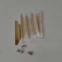 Satanga Edge Finger Pulls for Cabinet Kitchen Drawer knobs Low Profile Door Dresser Bathroom Long Cupboard Furniture Handles Aluminum 10 Pack Brushed Brass 7.87" Easy Installation (6.3" Hole Center 7.87" Overall Length)