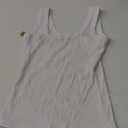 PINKMSTYLE Women's Crew Neck Sleeveless Bodysuit Double Lined Stretchy Fitted Basic Thong Body suit Tank Tops (Small, White)