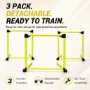 3Pcs Adjustable Height Hurdles Training Equipment, Hurdles Track and Field